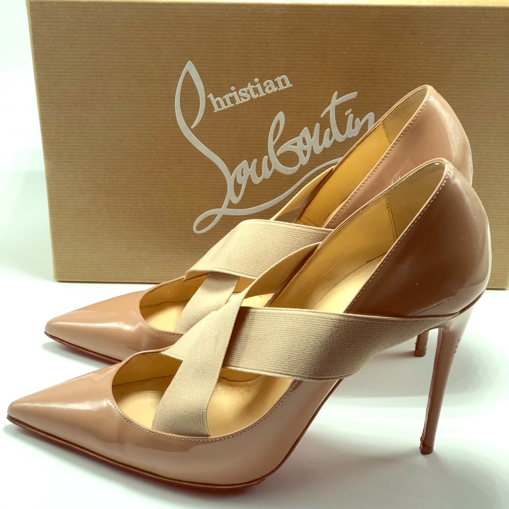 Christian Louboutin Nude Patent Leather Heels